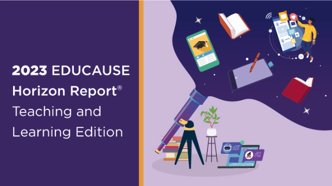 Cover of the 2023 EDUCAUSE Horizon Report - Teaching and Learning Edition